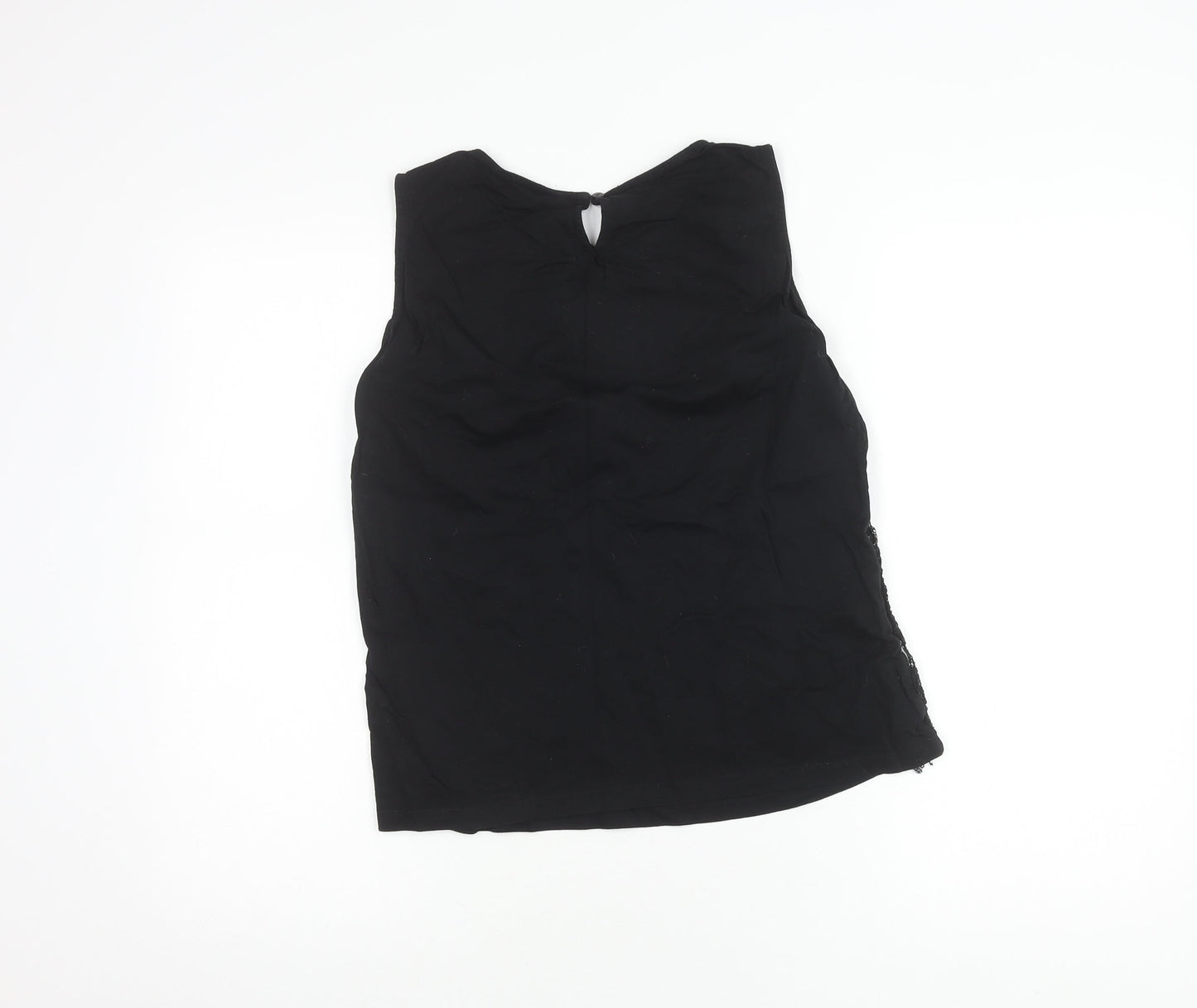 Dorothy Perkins Women Black Sequin Sleeveless Top UK16