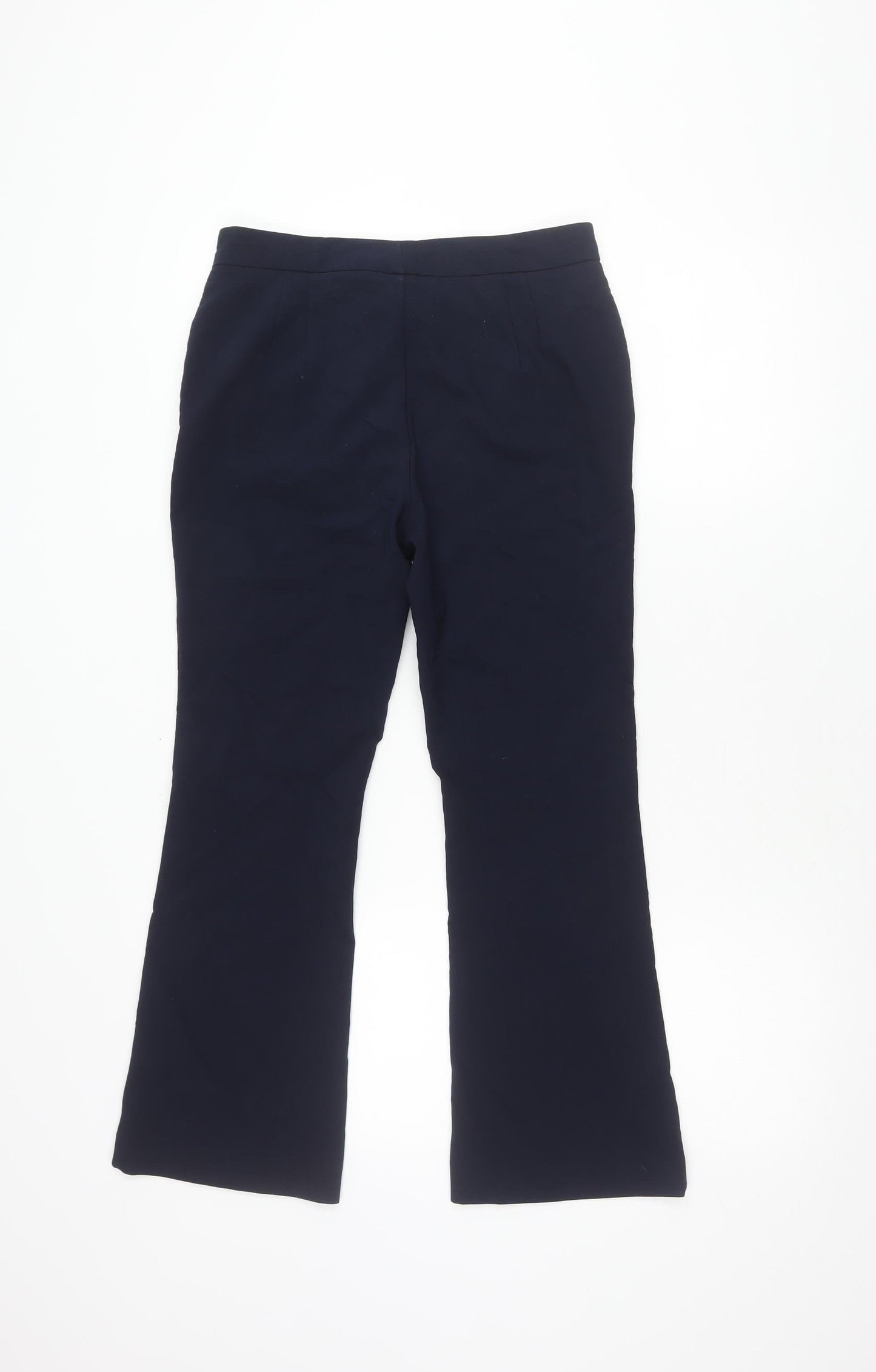 MNG Women's Blue Trousers Size 8 Straight Leg