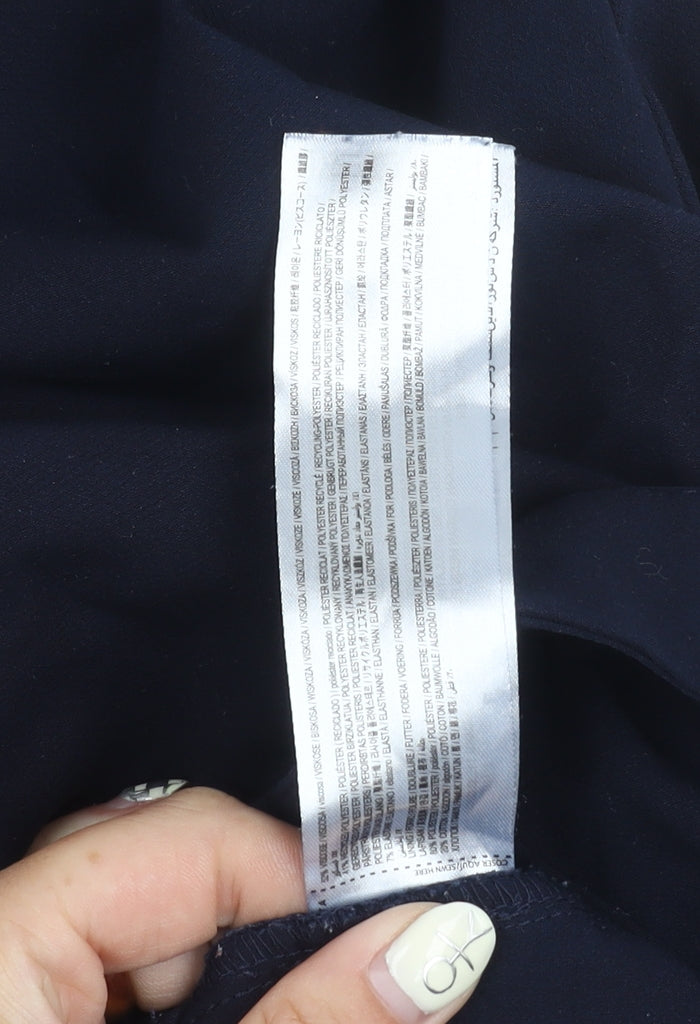 MNG Women's Blue Trousers Size 8 Straight Leg