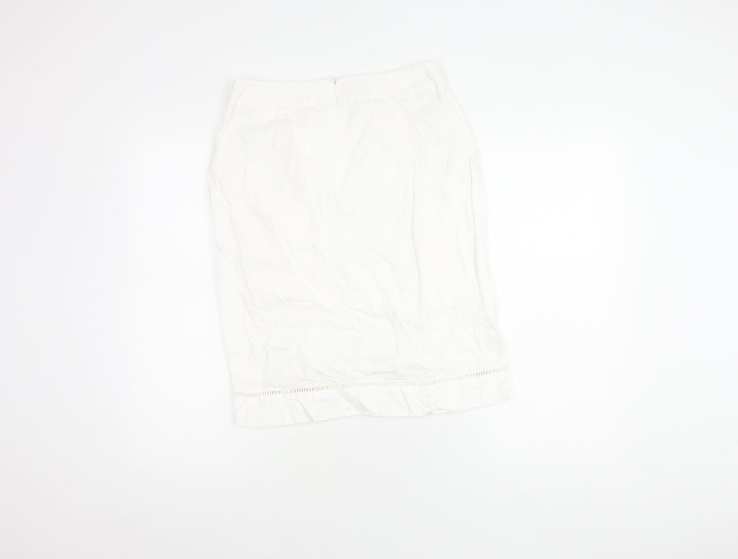 Hobbs Women's White Pencil Skirt in Size 10
