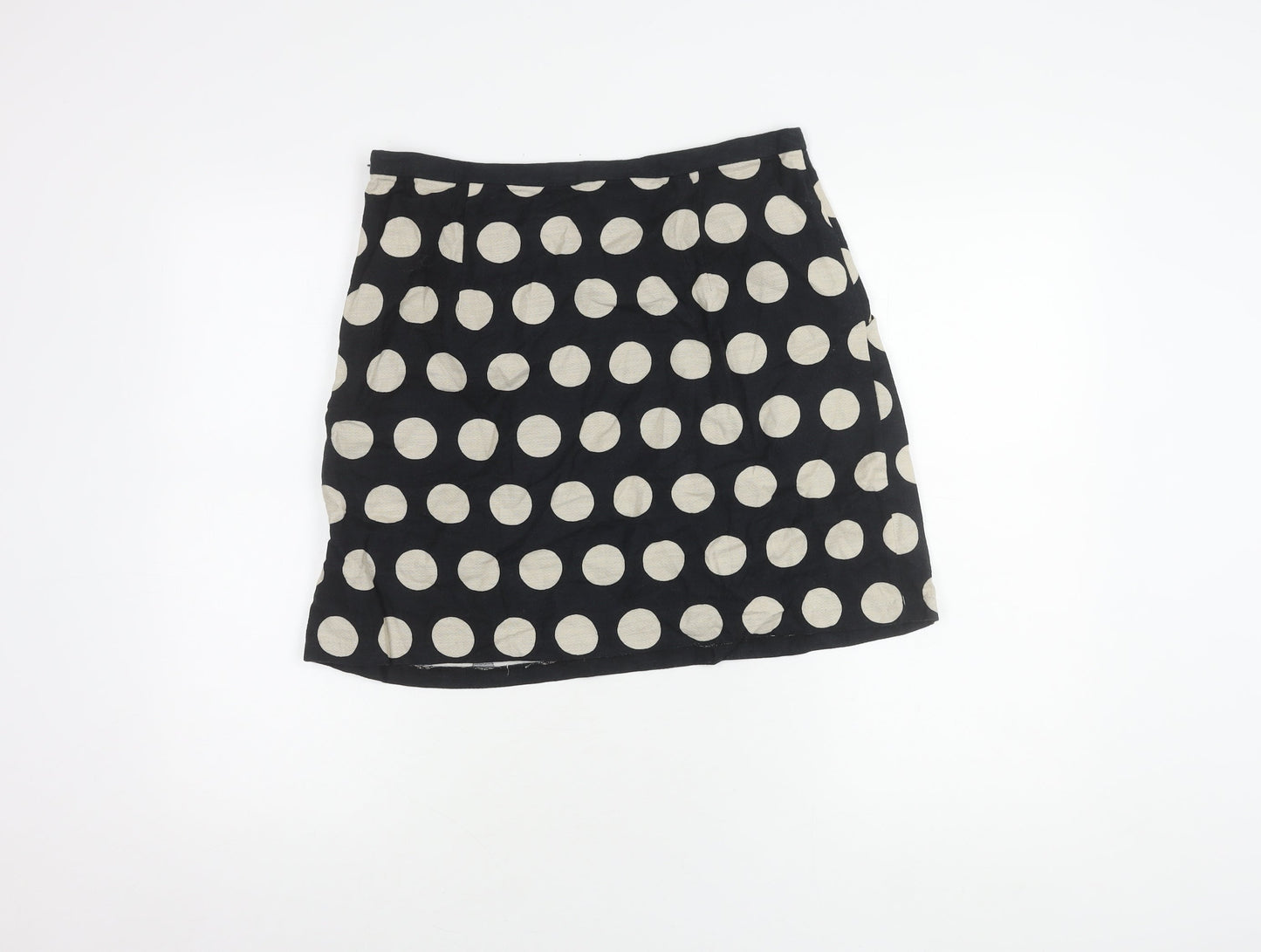 Cath Kidston Women's Black Polka Dot Skirt Size 12