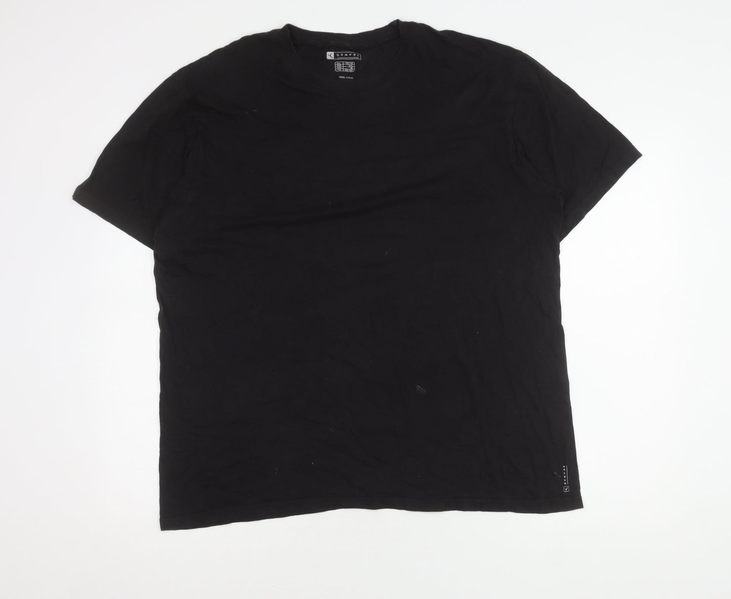 Domyos Men's Black XL Short Sleeve Crew Neck T-Shirt
