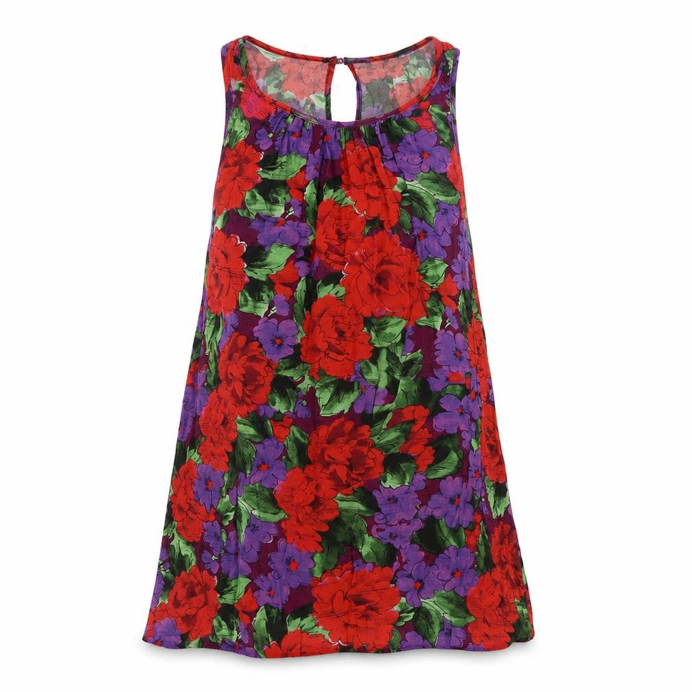 Front view of Karen Millen Women's Multicoloured Floral Top, size 8