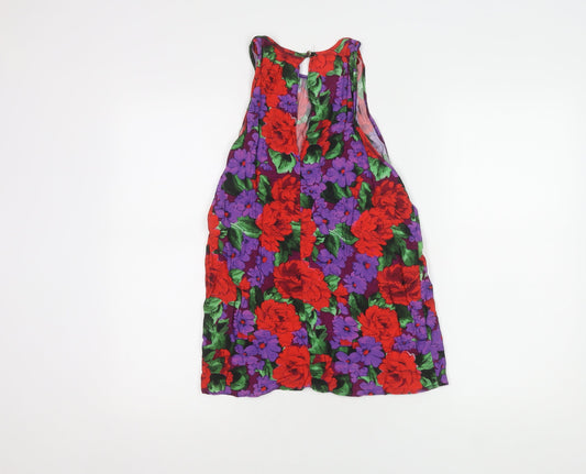 Karen Millen Women's Multicoloured Floral Top Size 8