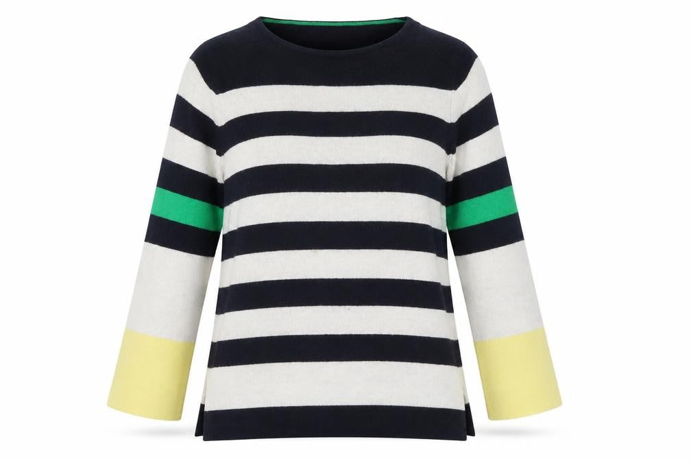 Benedetta B Women's Multicoloured Striped Pullover Jumper M