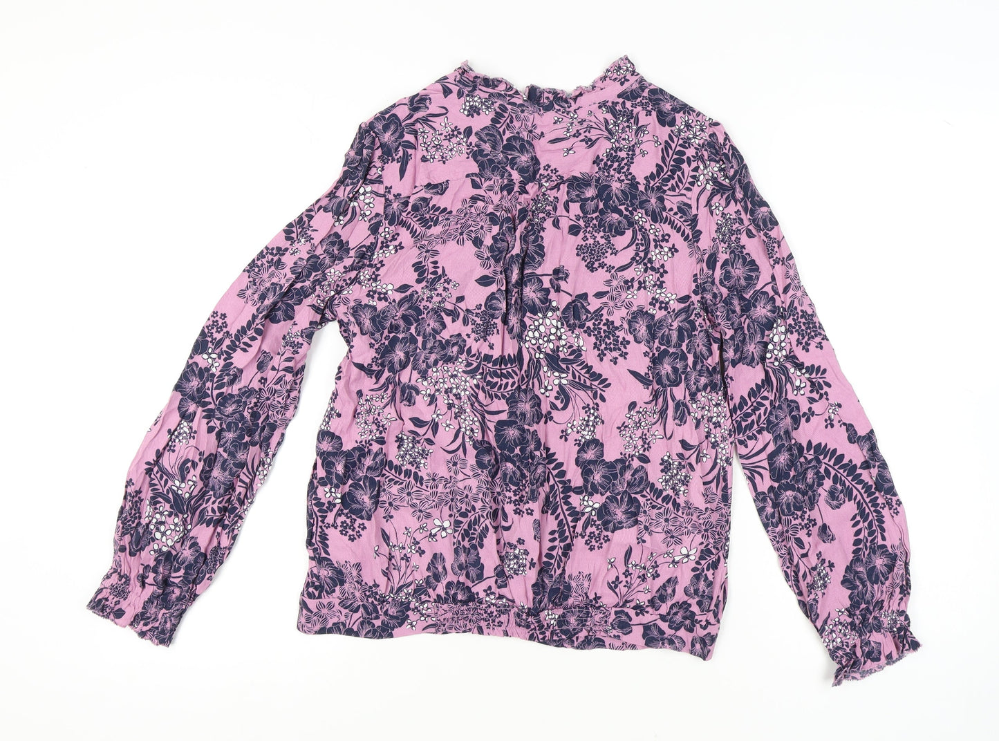 Marks and Spencer Women's Purple Floral Blouse