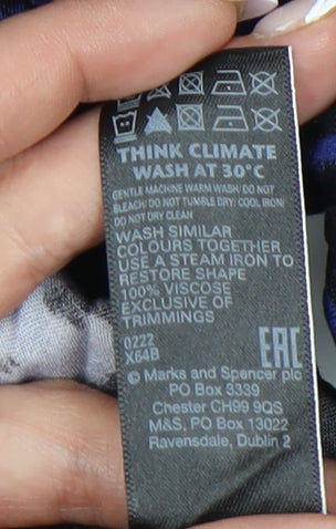 Marks and Spencer Women Blue Animal Print Dress size 12