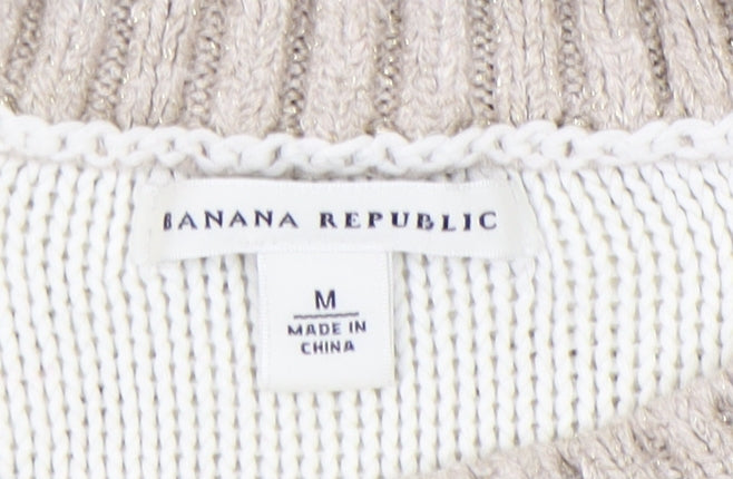 Banana Republic Women’s Ivory Pullover Jumper - M