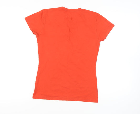 Oakley Women's Orange Slim Fit T-Shirt - Size S