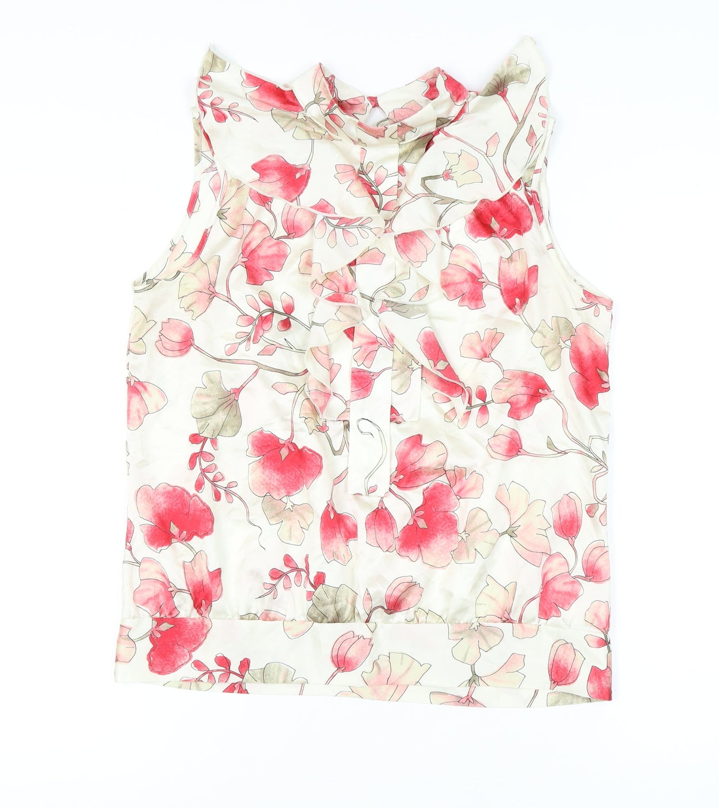 Marks and Spencer Women's Pink Floral Blouse Size 12