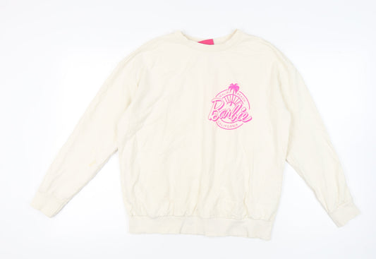 George Women's Ivory Graphic Print Sweatshirt M