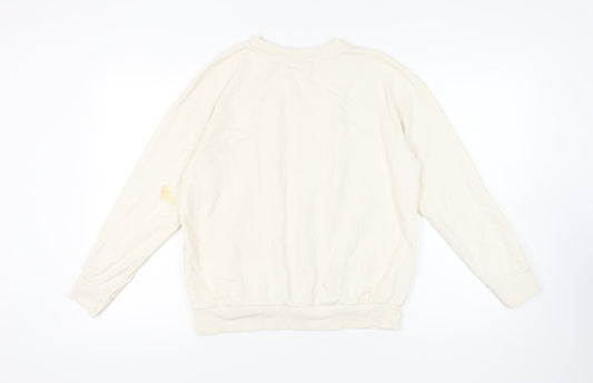George Women's Ivory Graphic Print Sweatshirt M