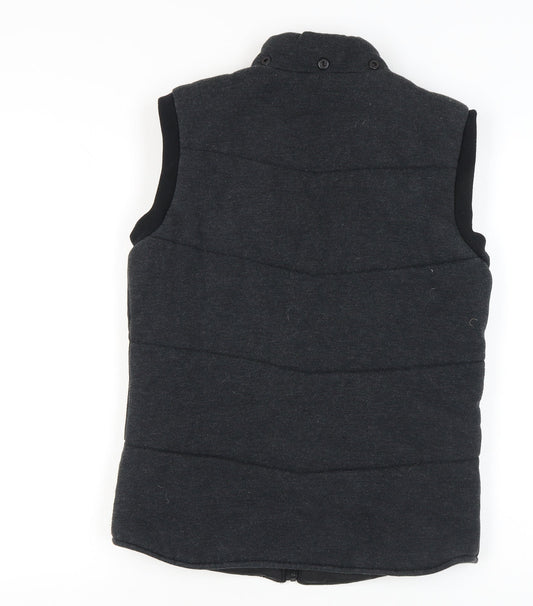 New Look Womens Black XS Puffer Waistcoat