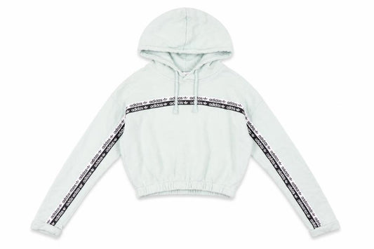 Womens UK 10 Relaxed adidas Green Pullover Hoodie