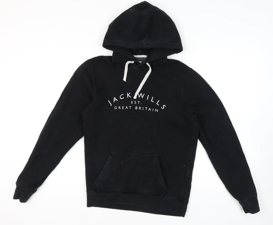Jack Wills Men's Black XS Pullover Hoodie