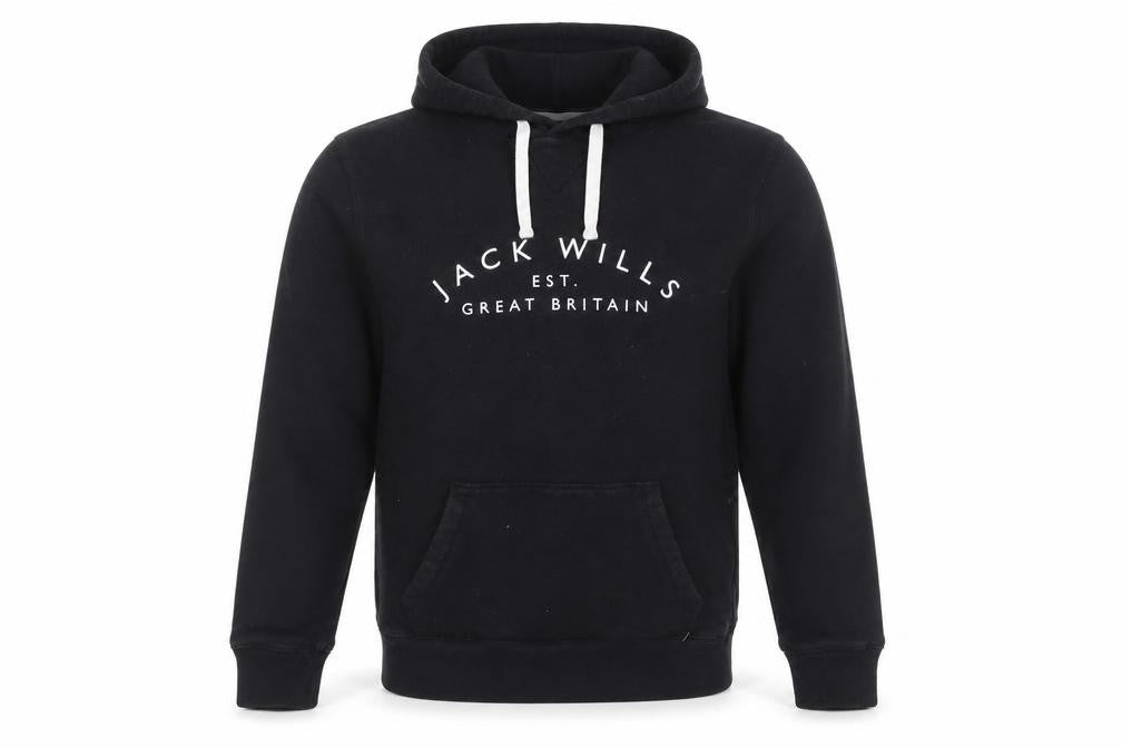 Mens UK XS  Jack Wills Black Pullover Hoodie
