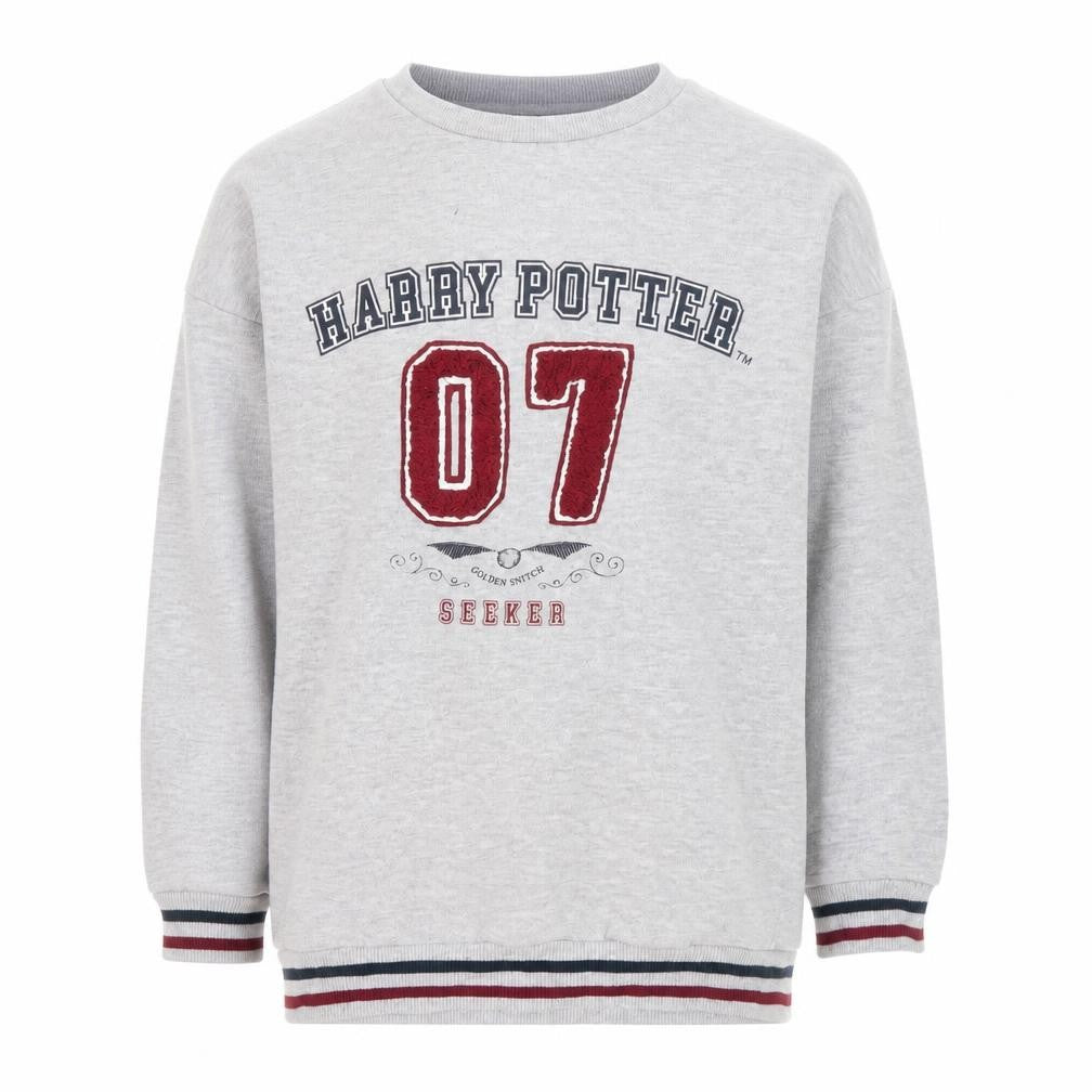 Front view of Harry Potter boys’ grey sweatshirt 11-12 years pullover