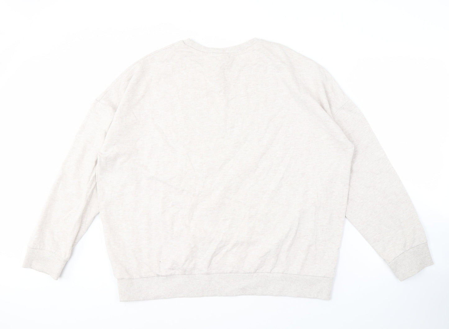 Disney Women's Beige Sweatshirt UK 20 Mickey Print