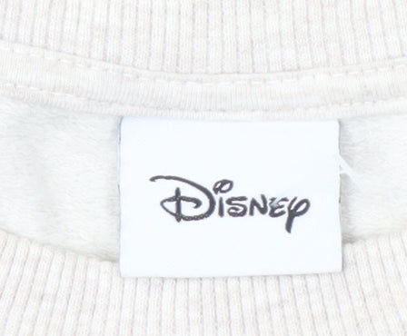 Disney Women's Beige Sweatshirt UK 20 Mickey Print