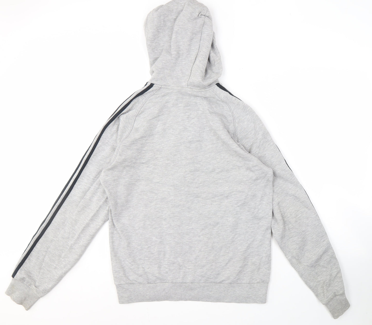 Adidas Grey Full Zip Hoodie Unisex M