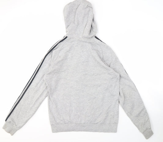 Adidas Grey Full Zip Hoodie Unisex M