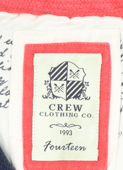 Crew Clothing Co. Women's Blue Henley Sweatshirt Size 14