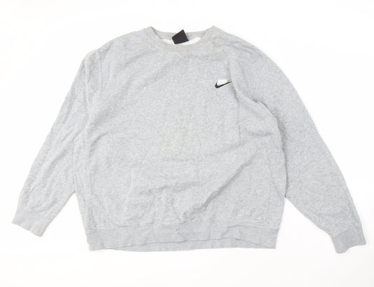 Nike Men's Grey XL Sweatshirt with Logo