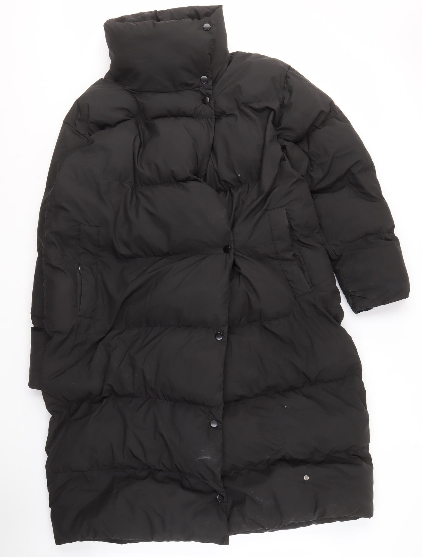 Superdry Women's Black Puffer Jacket Size 8 Casual