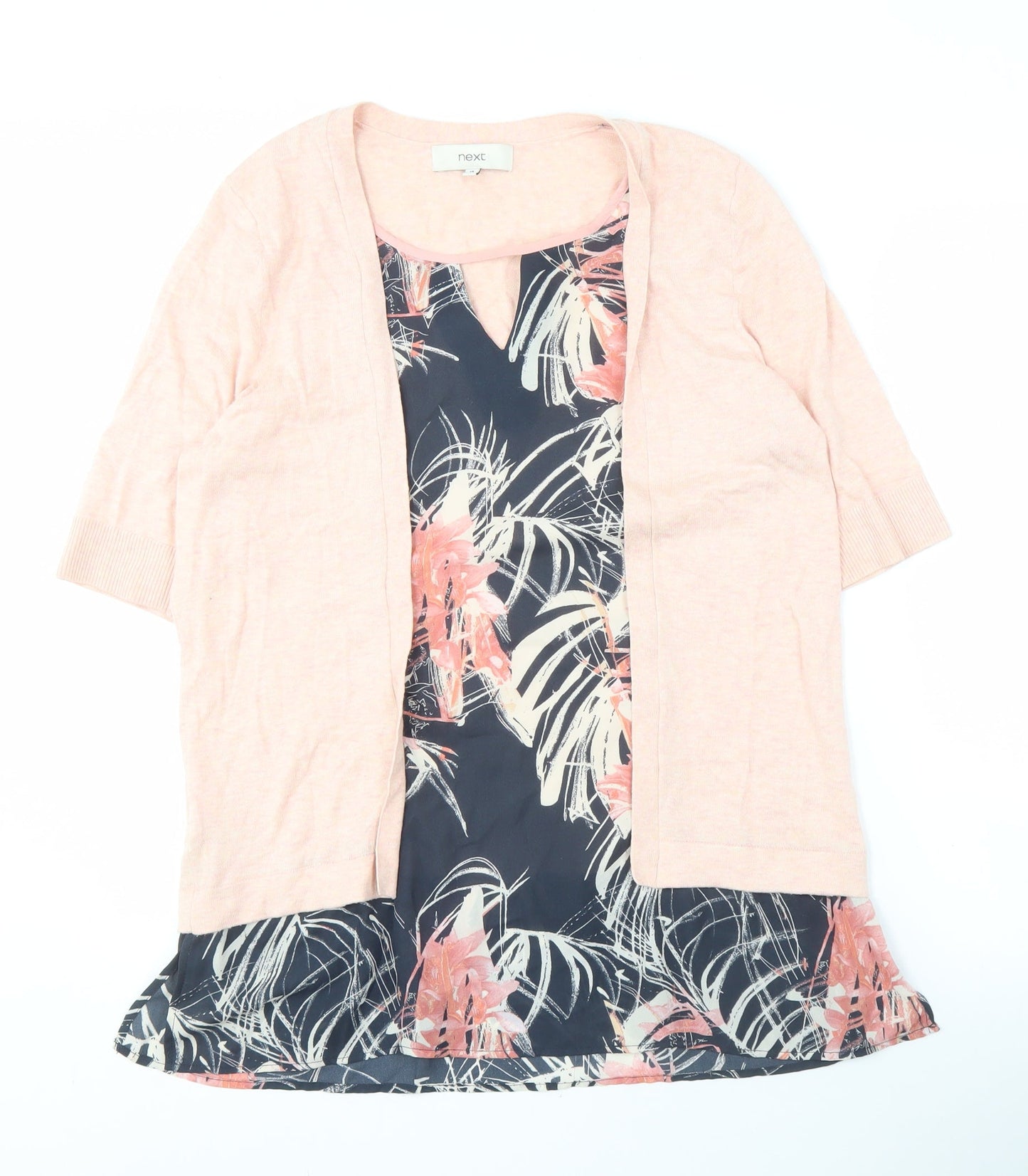 Next Women's Multicoloured Floral Tunic Size 14