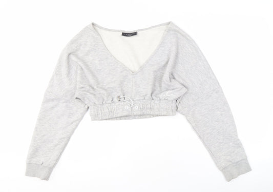 The Couture Club Women's Grey Pullover Sweatshirt M