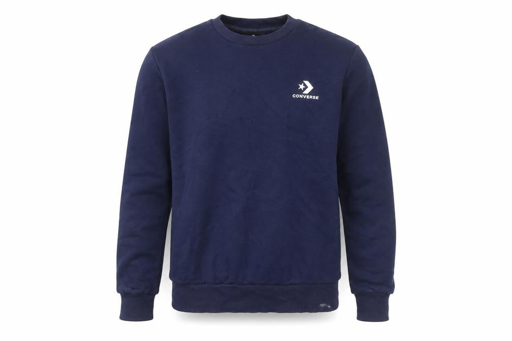 Mens UK XS Regular Converse Blue Pullover Sweatshirt