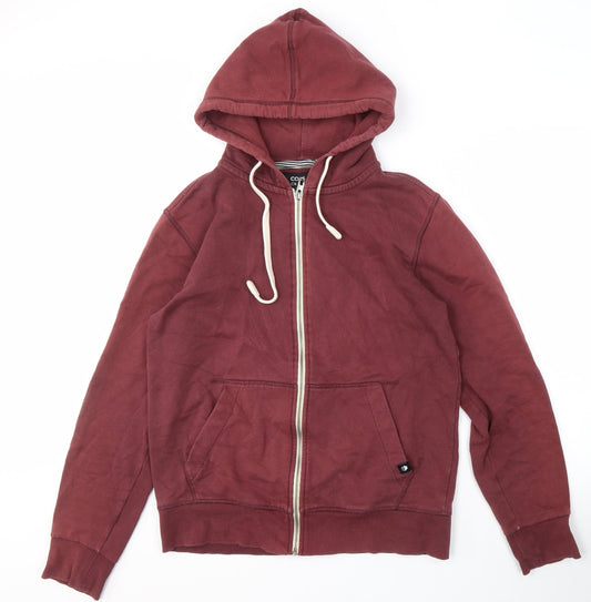 Jack & Jones Men's Red Hoodie Full Zip Size L