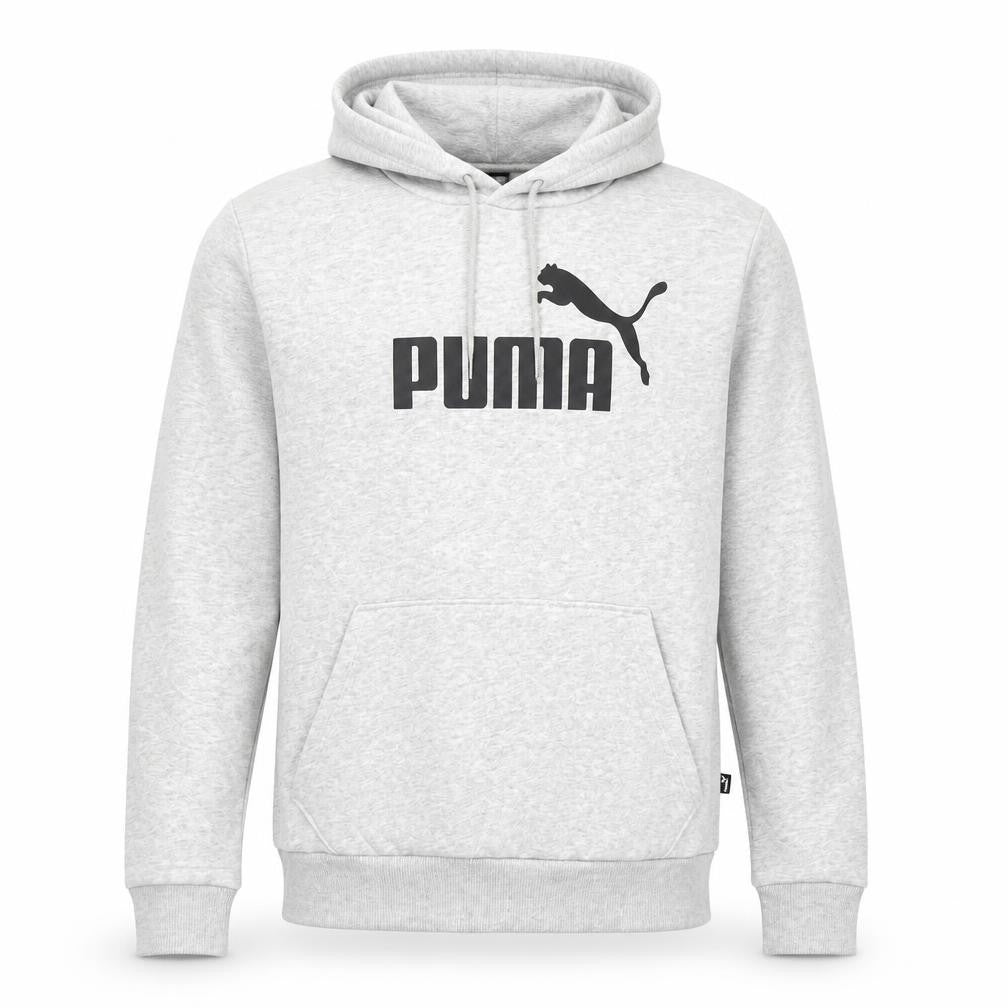 Mens UK M Regular PUMA Grey Pullover Hoodie