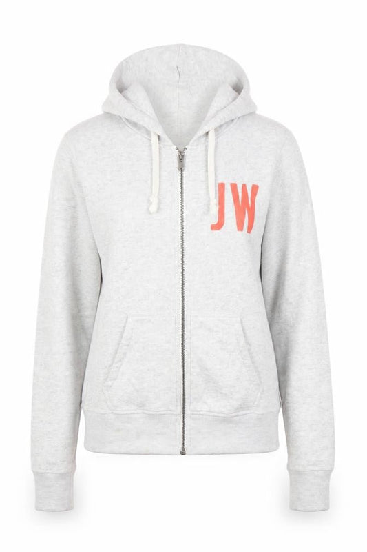 Womens UK 10 Regular Jack Wills Grey Full Zip Hoodie