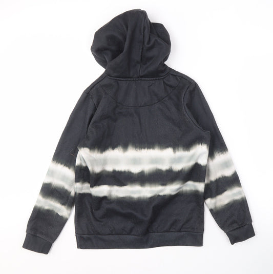 DFND Boys Black Tie Dye Pullover Hoodie in Size 13-14 Years