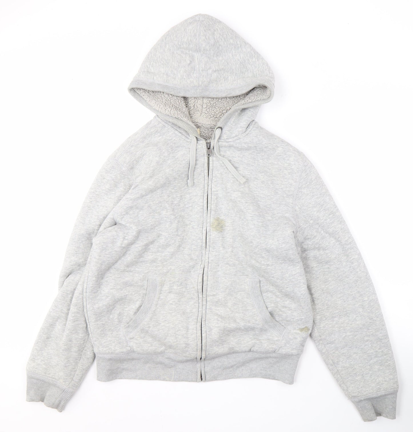 GAP Men's Grey Full Zip Hoodie, Size M, Casual Wear