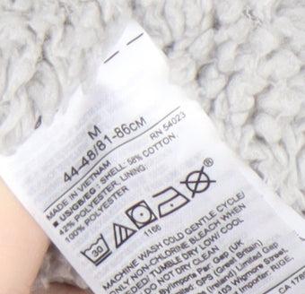 GAP Men's Grey Full Zip Hoodie, Size M, Casual Wear