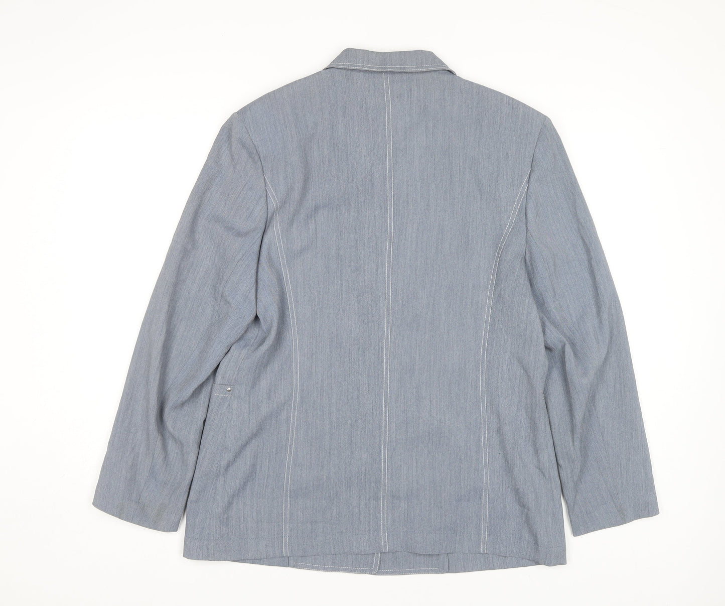 Marcona Women's Blue Size 14 Button Blazer