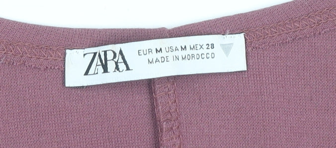 Zara Women's Pink Bodycon Dress Size M
