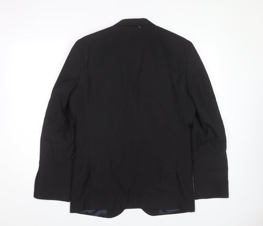 Next Men's Black Blazer 40R Classic Formal