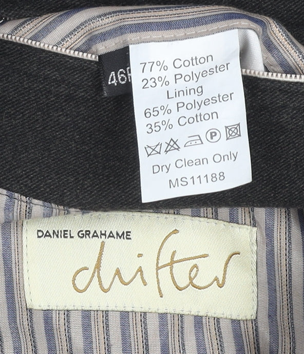 Daniel Grahame Men's Black Blazer 46 Regular