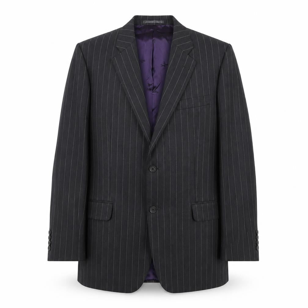 Mens 40 Chest Regular Paul Costelloe Black Two-Button Blazer