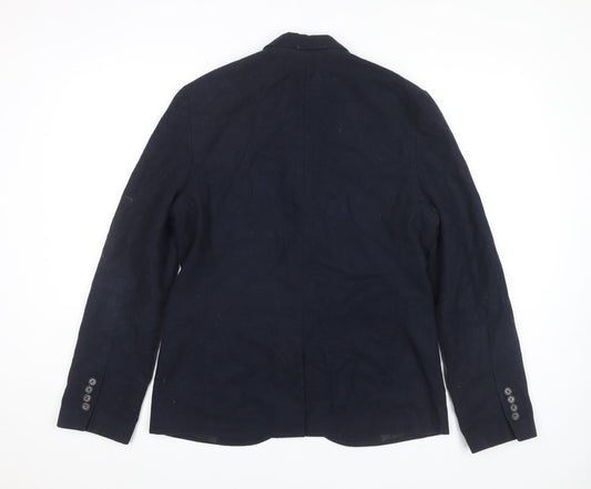 Topman Men's Navy Blue Blazer, Size 40, Business Casual