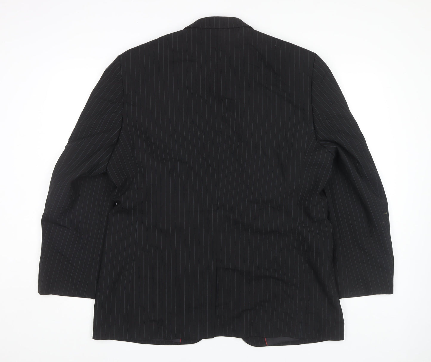 Burton Men's Black Blazer 42S Classic Striped Formal