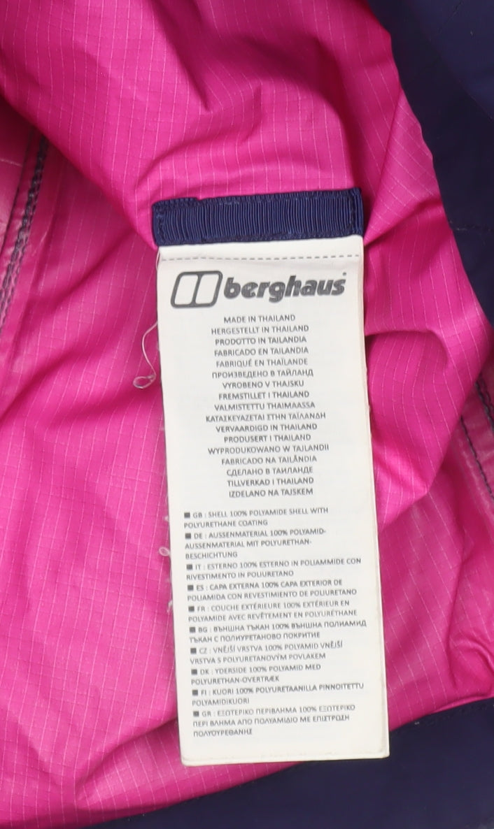 Berghaus Women's Blue Rain Jacket Size 8 Waterproof