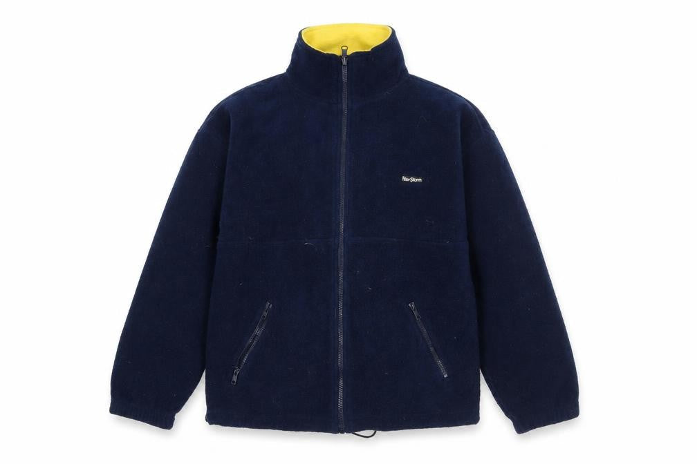 Front view of Peter Storm boys’ blue fleece jacket 11 years
