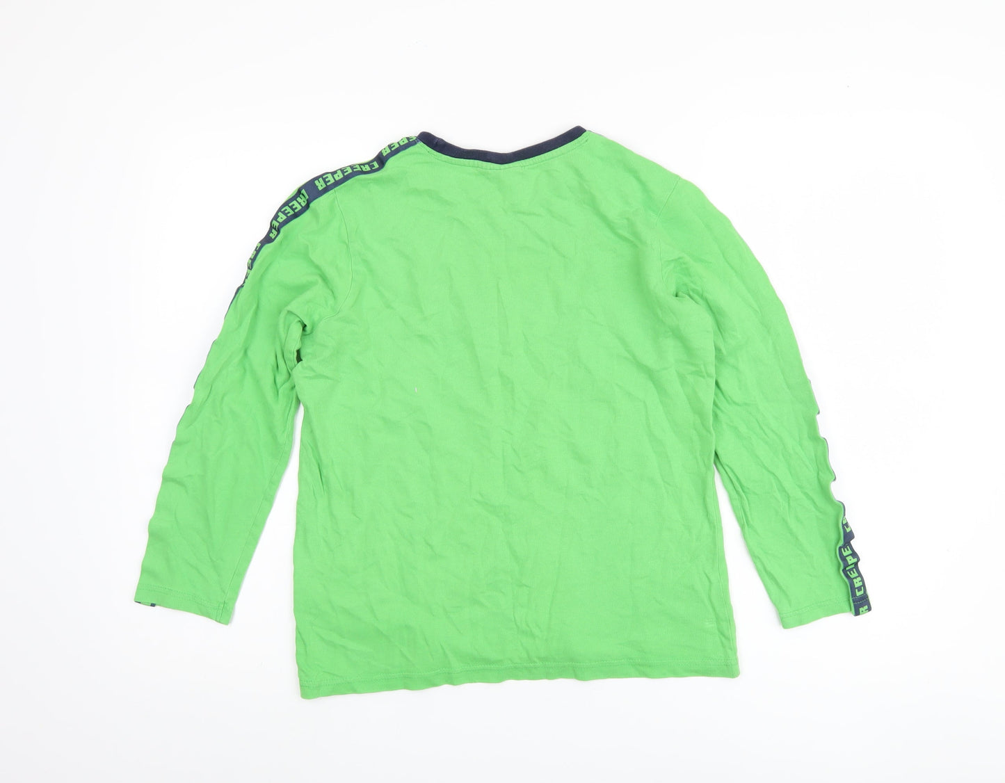 Minecraft Boys Green Long Sleeve T-Shirt 11-12 Years