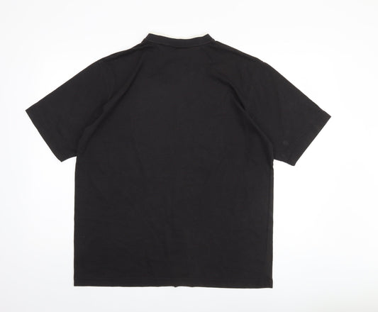 Umbro Men's XL Black V-Neck T-Shirt Cotton