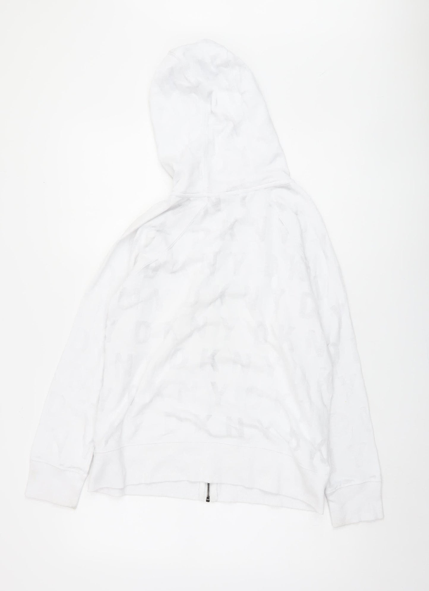 DKNY Sport Women's White Full Zip Hoodie M