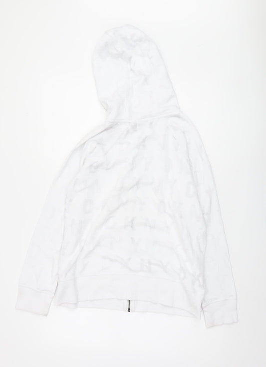 DKNY Sport Women's White Full Zip Hoodie M